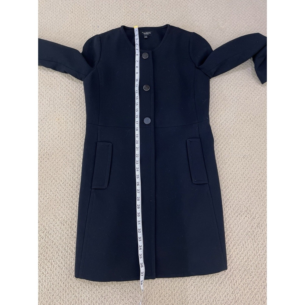 talbots women wool overcoat size 10 - Picture 6 of 10